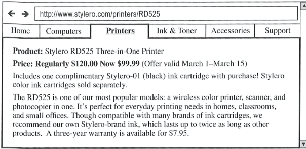 What is indicated about the Stylero RD525? A. It requires Stylero brand ink B. It can function as a photocopier  C. It was sold at a discount for a month D. It will be discontinued after March 15 (ảnh 1)